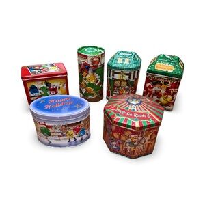 M&M'S Festive Tin Collection - Red, Green, Blue